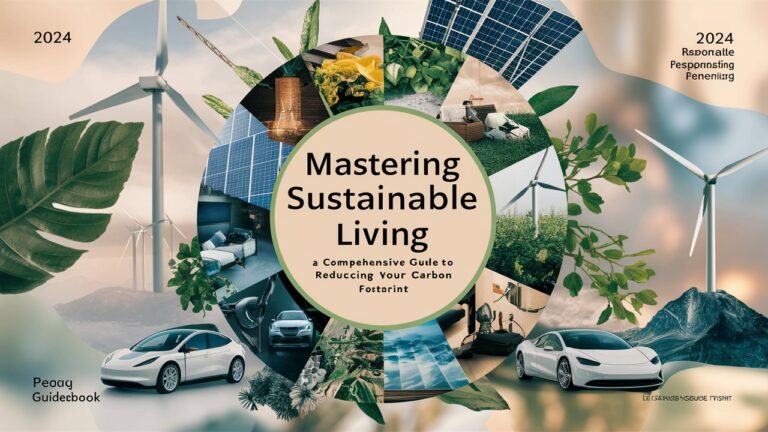 Mastering Sustainable Living in 2024: A Comprehensive Guide to Reducing Your Carbon Footprint