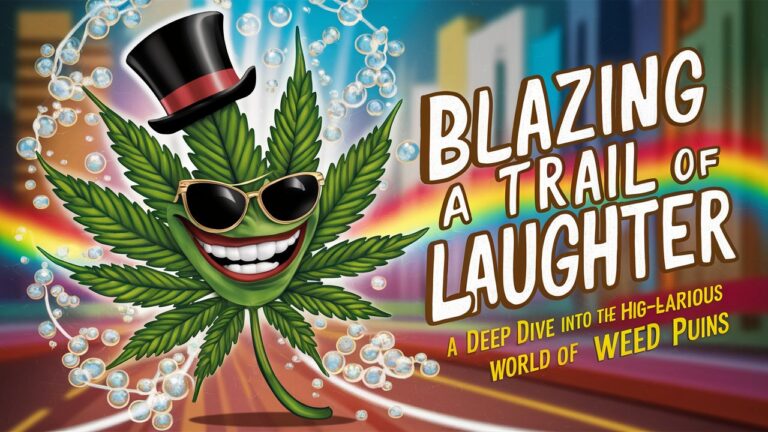 Blazing a Trail of Laughter: A Deep Dive into the High-larious World of Weed Puns